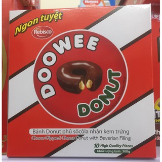 Bánh Donut kem dâu- sôcla 