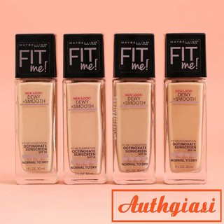 Kem Nền Maybelline Fit Me Dewy Smooth Foundation cho da thường đến da khô