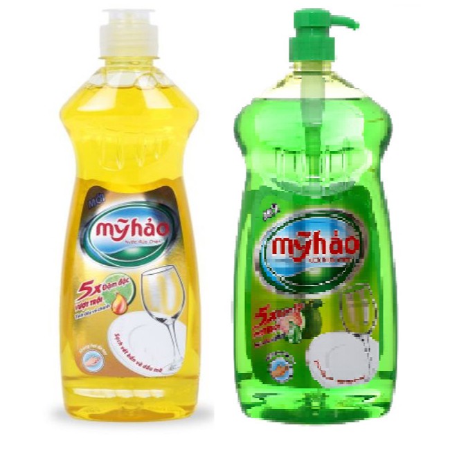 Nước rửa chén Mỹ Hảo chanh và gừng 750ml