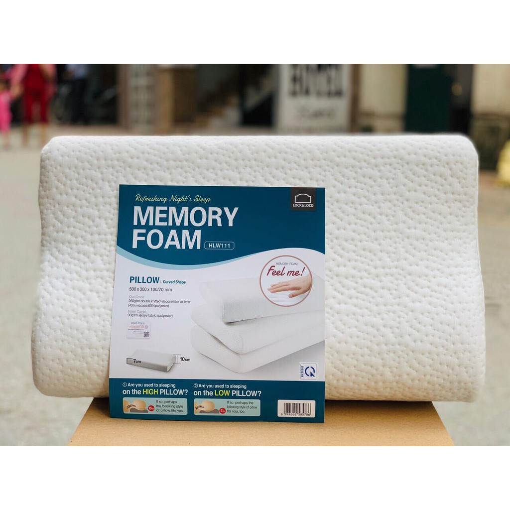 🍓🍓GỐI MEMORY FOAM LOCK&LOCK HLW111