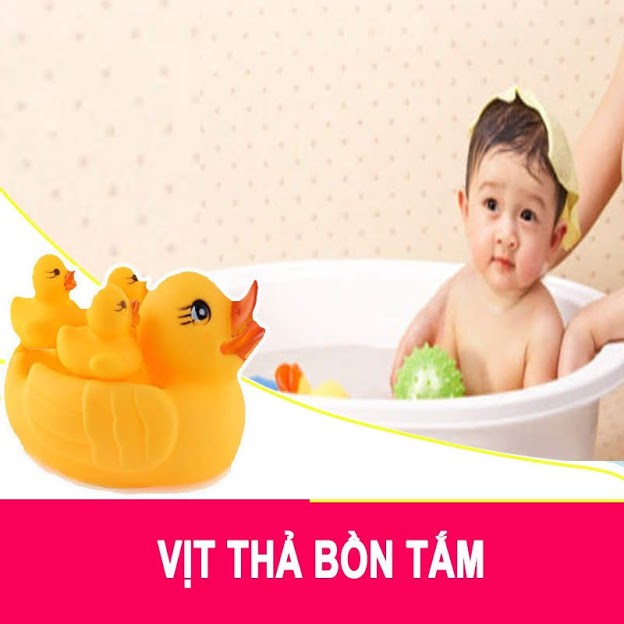 Bộ đàn vịt thả bồn tắm ( mẹ - con)