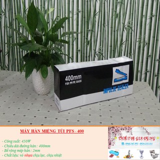 Máy hàn miệng túi 400mm, máy hàn miệng túi ni lông dập tay pfs - 400