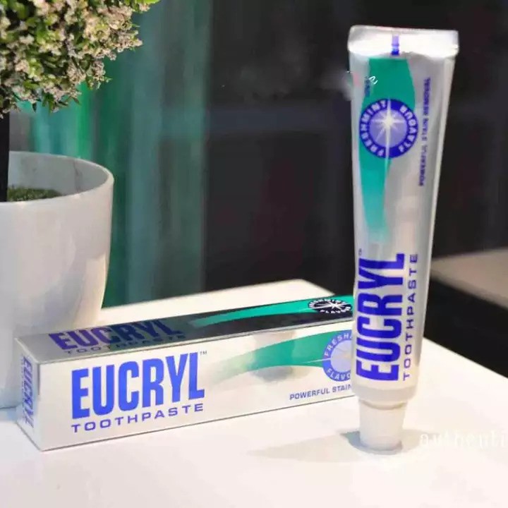 Eucryl Làm Trắng Răng - Kem Đánh Răng Tẩy Trắng Eucryl Toothpaste 62g