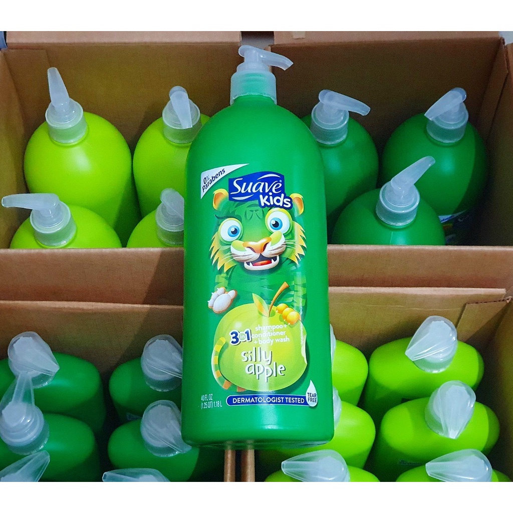 Sữa tắm gội cho bé SUAVE Kid 3 trong 1 dầu gội trẻ em Watermelon Wonder 532ml