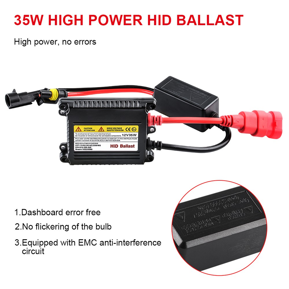 2 cái Bóng đèn xenon ô tô H7 35W Bộ chấn lưu siêu mỏng HID Bóng đèn pha xenon ô tô H1 H3 H4 H8 H11 9005 HB3 9006 HB4 3000k 4300k 6000k 8000k Phụ kiện đèn xe hơi 12V
