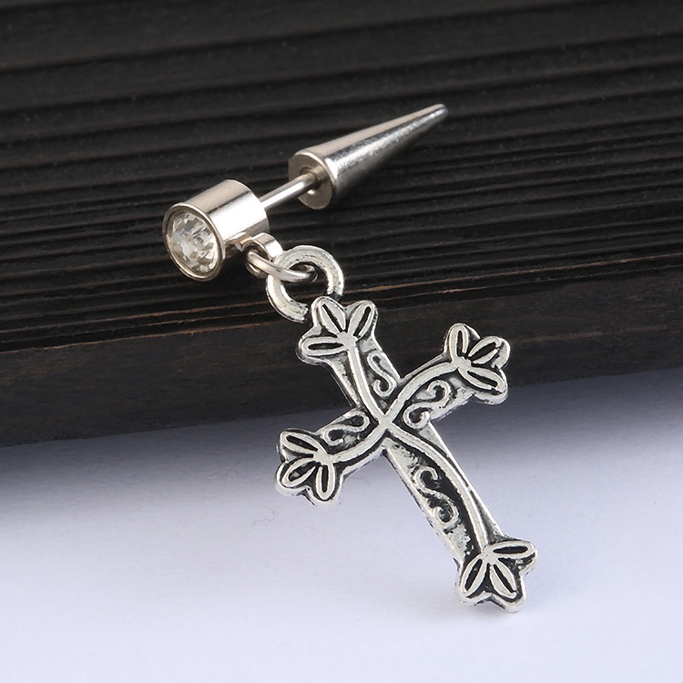 Khuyên Tai một bên Thiết Kế Đơn Giản Cá Tính Cho Nam Nữ The Ngầu Style