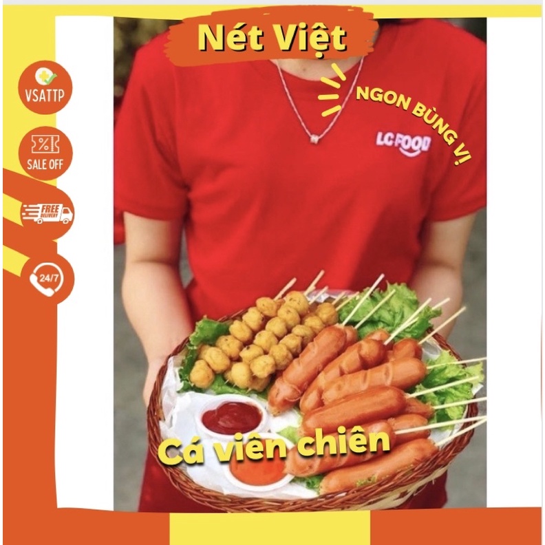 Cá viên Delifoods, cá viên chiên các loại Lacusina gói 500g ngon mà rẻ.