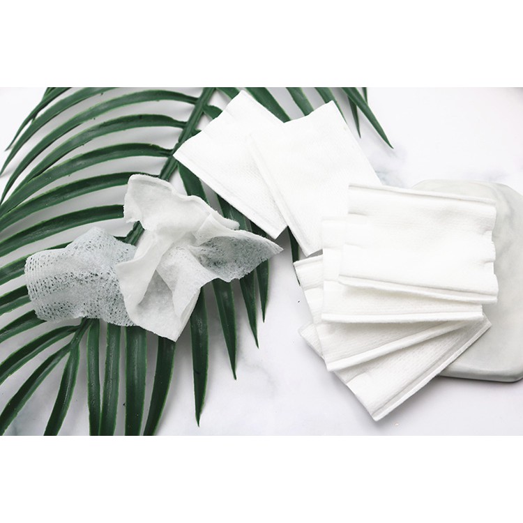 Bông Tẩy Trang Laneila 222 Miếng  Cotton 3 Lớp Vỏ Hồng, Xanh (hàng nội địa Trung)