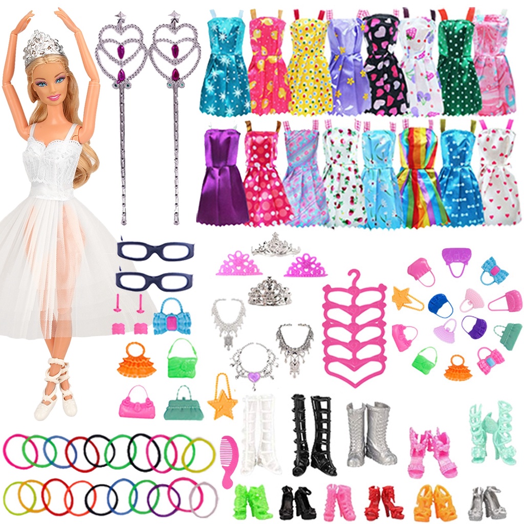 Bộ 79 món phụ kiện cho búp bê Barbie