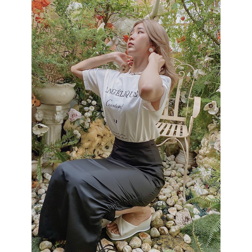 Chân váy đen dài rút dây 2 bên Myth Skirt Gem Clothing SP060616