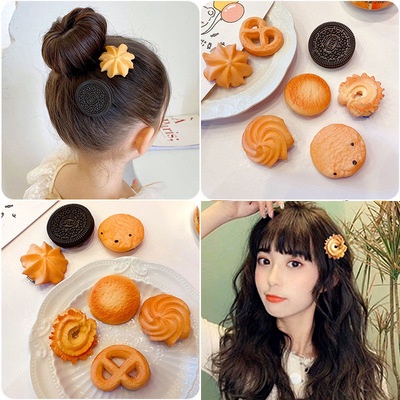 Kẹp Tóc Hình Bánh Quy Thiết Kế Mới Thời Trang Dành Cho Nữ