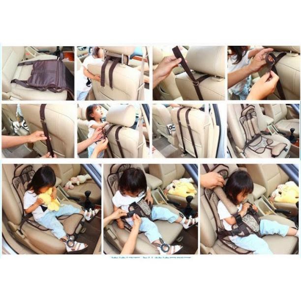 Đai ghế ngồi cho bé trẻ em trên xe hơi ô tô cao cấp (đai ghế cho trẻ em từ 1 đến 6 tuổi)