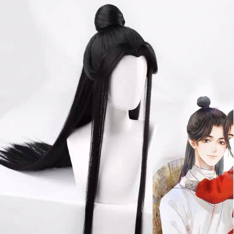 Tóc cổ trang nam cả đầu wig thái tử Tạ Liên