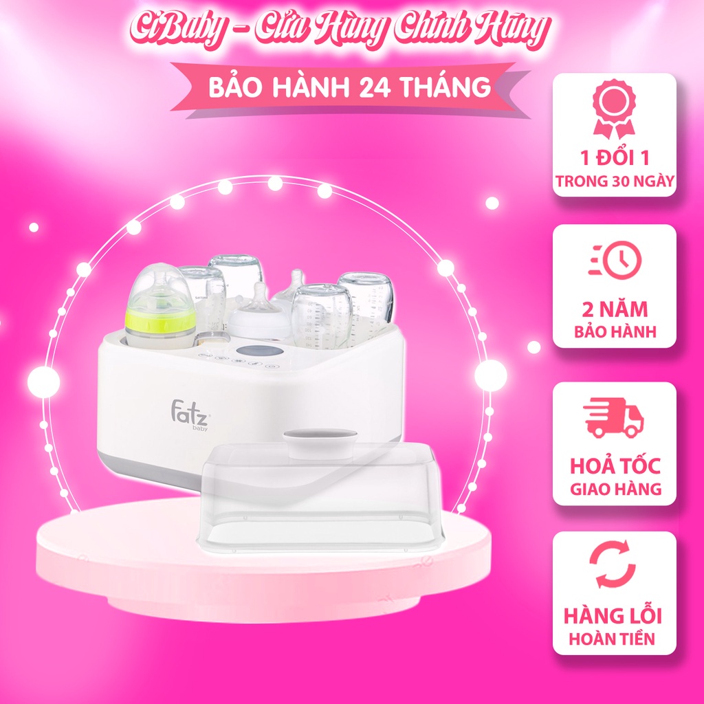 [BH 24 tháng] Máy tiệt trùng sấy khô thông minh tích hợp hâm sữa / hâm thức ăn Fatz Baby CAPTAIN 1