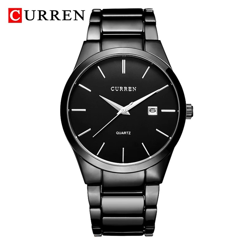 Đồng Hồ Quartz CURREN Chống Thấm Nước Dây Thép Mảnh 8106