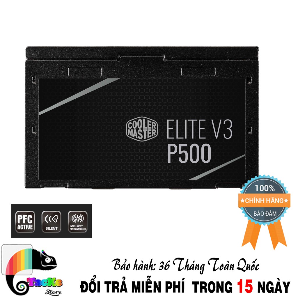 Nguồn máy tính Cooler Master Elite V3 PC500 230V Box I PSU CoolerMasster Elite P500 230V - V3 Box - MPW-5001-PCABN1