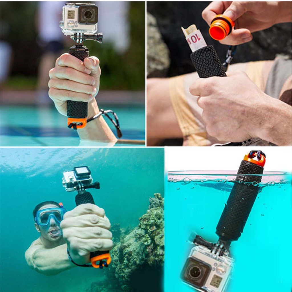 Gậy Đỡ Ba Chân Nổi Cho Gopro Hero 10 9 8 7 6 5 4 3 Xiaomi Yi 2 4K 360 Osmo Action