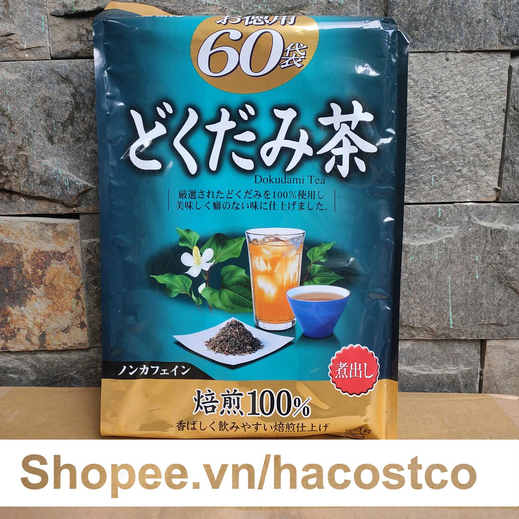 Trà diếp cá Dokudami Tea dạng túi lọc 180g Orihiro Nhật Bản - 60 gói nhỏ