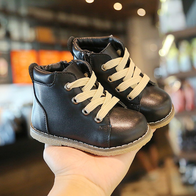 Bốt da hàng Quảng Châu cao cấp cho bé trai và bé gái mã mới V190