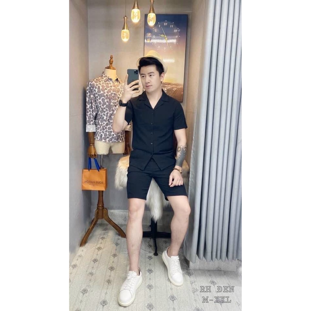 Đồ Bộ Nam💢SALE💢Bộ đũi nam cao cấp chất liệu vải co giãn ,quần áo thoáng mát dễ chịu không nhăn nhàu