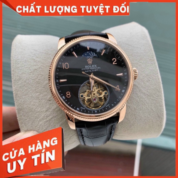Đồng Hồ Nam RoLex RA025 Case 42mm Lộ cơ Tourbilon Cạnh băm Máy cơ Automatic Nhật