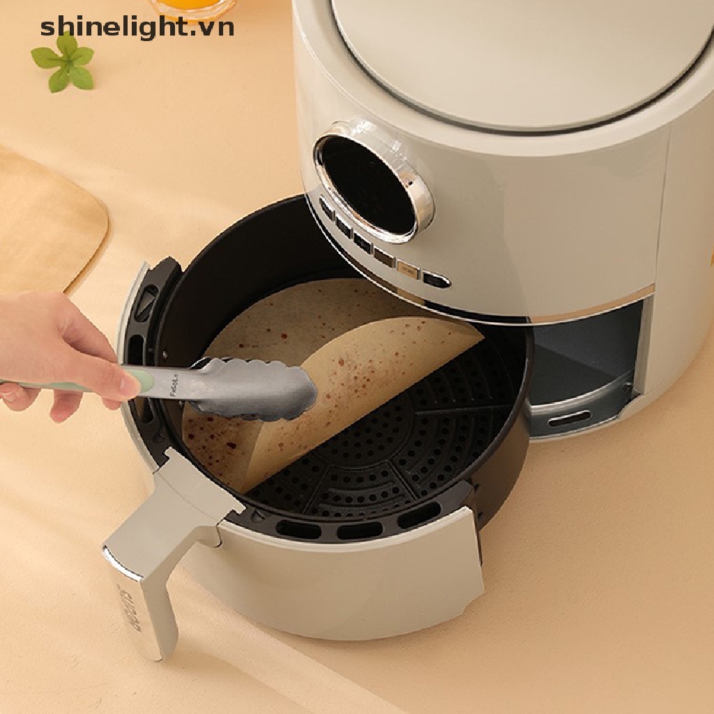 Set 20 / 50 / 100 Giấy Lót Nồi Chiên Không Dầu Chống Dính Dùng Một Lần Tiện Dụng
