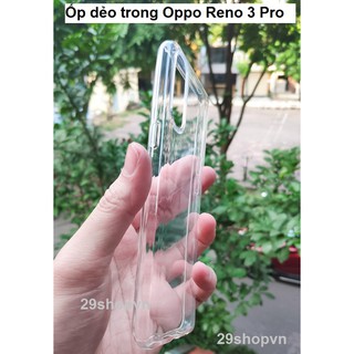 Ốp Oppo Reno 3 Pro Silicone Dẻo (Loại đep)