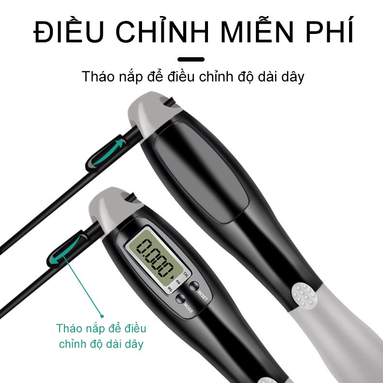 4 Chế Độ Dây Nhảy Không Dây Đếm Số Dây Nhảy Thể Lực Giảm Cân