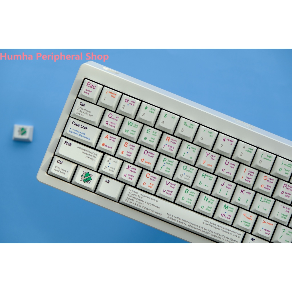 Humha VIM Nắp Bàn Phím Cơ Chất Liệu PBT Nhuộm Màu Cherry profile Cá Tính