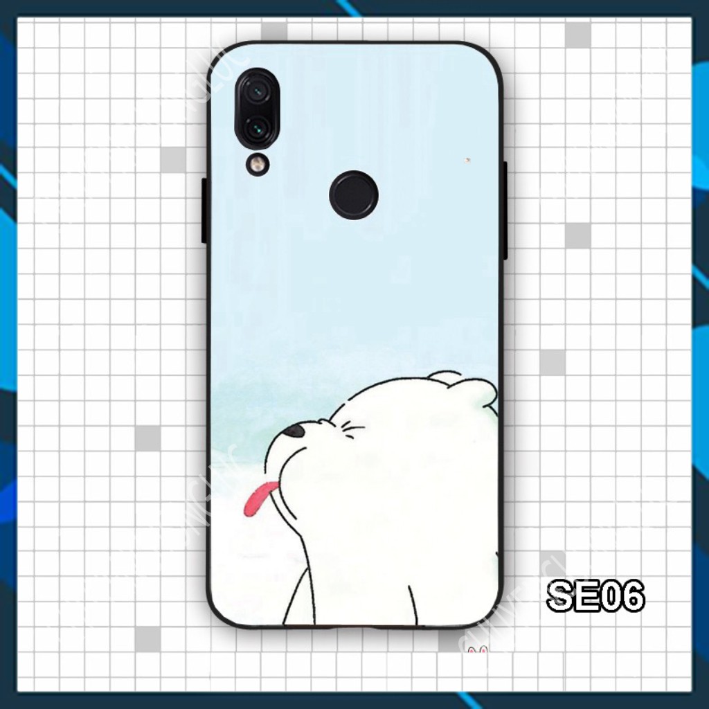 [SALE] ỐP LƯNG XIAOMI REDMI NOTE 7 - REDMI 7 IN HINH WE BARE BEARS ĐÁNG YÊU