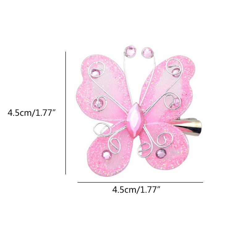 Set 10 kẹp tóc hình bướm dễ thương cho bé gái