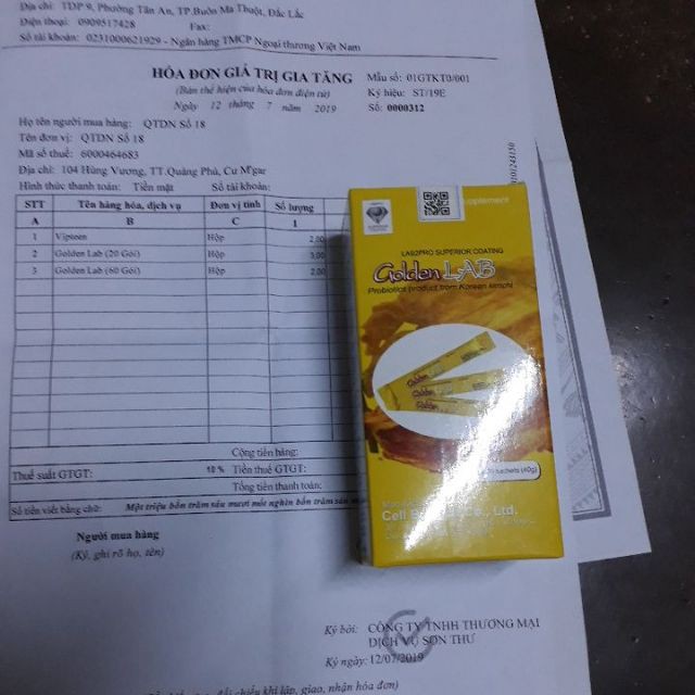 ✅ Men vi sinh Golden LAB – Bổ sung lợi khuẩn, tăng cường tiêu hóa, hấp thu dưỡng chất, giảm đầy hơi, tiêu chảy, táo bón