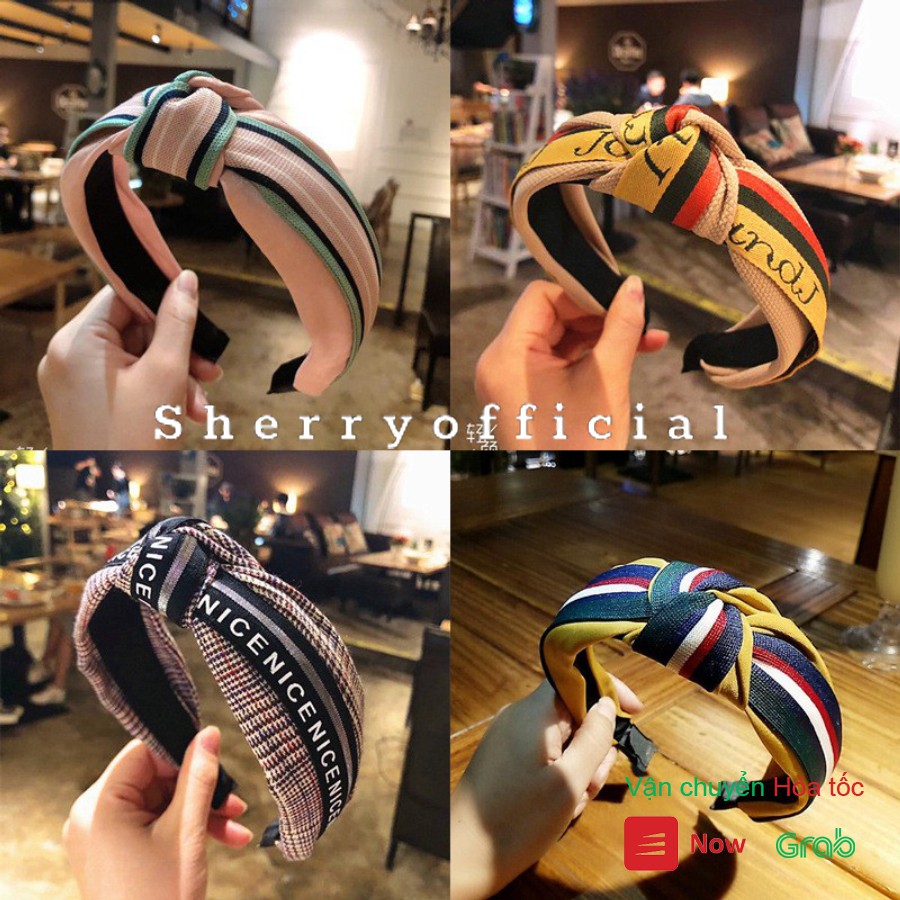 Băng Đô Hàn Quốc Họa Tiết VảiThắt Nút FG0 - Sherry Store