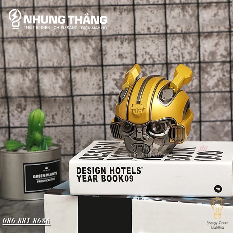 Loa Bluetooth Bumblebee Transformer - Tích Hợp Đèn Led - Kiểu dáng Cool Ngầu - Hỗ Trợ Khe Cắm Thẻ Nhớ - USB