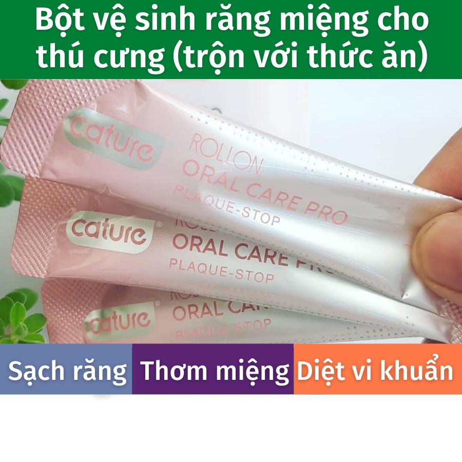 Vệ Sinh Răng Miệng Cho Chó Mèo Thơm Miệng Loại Bỏ Mảng Bám Dạng Bột