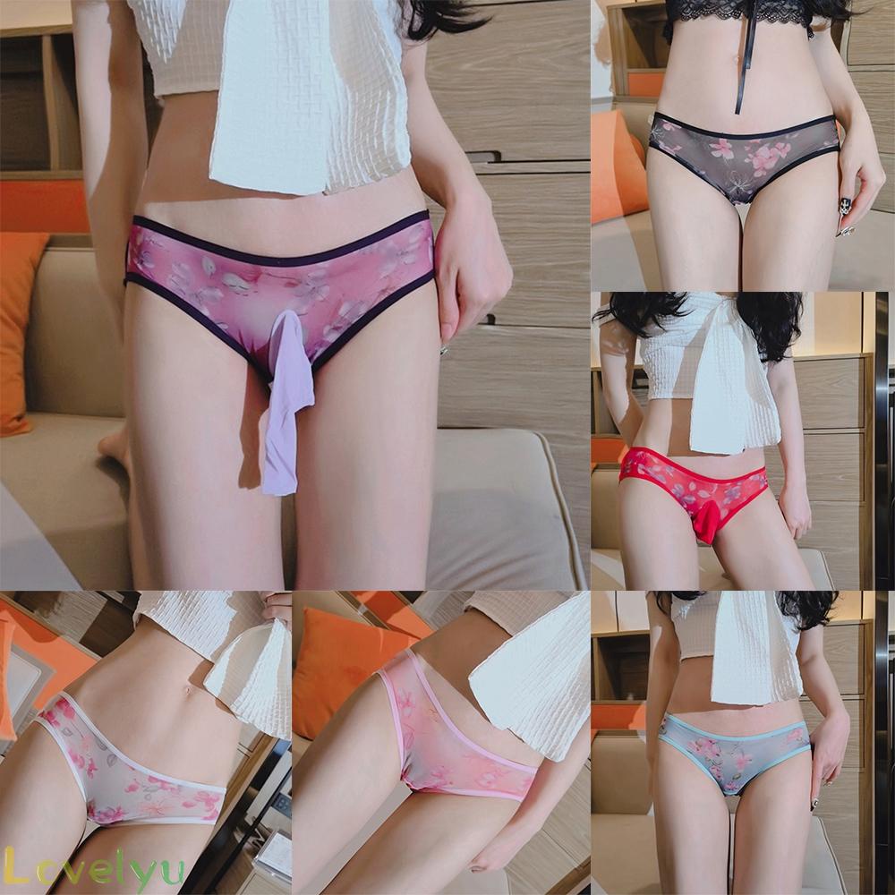【Ready Stock】Mens Sexy Sissy Pouch Panties Mesh G-string Thongs Brief Underwear Underpants@New