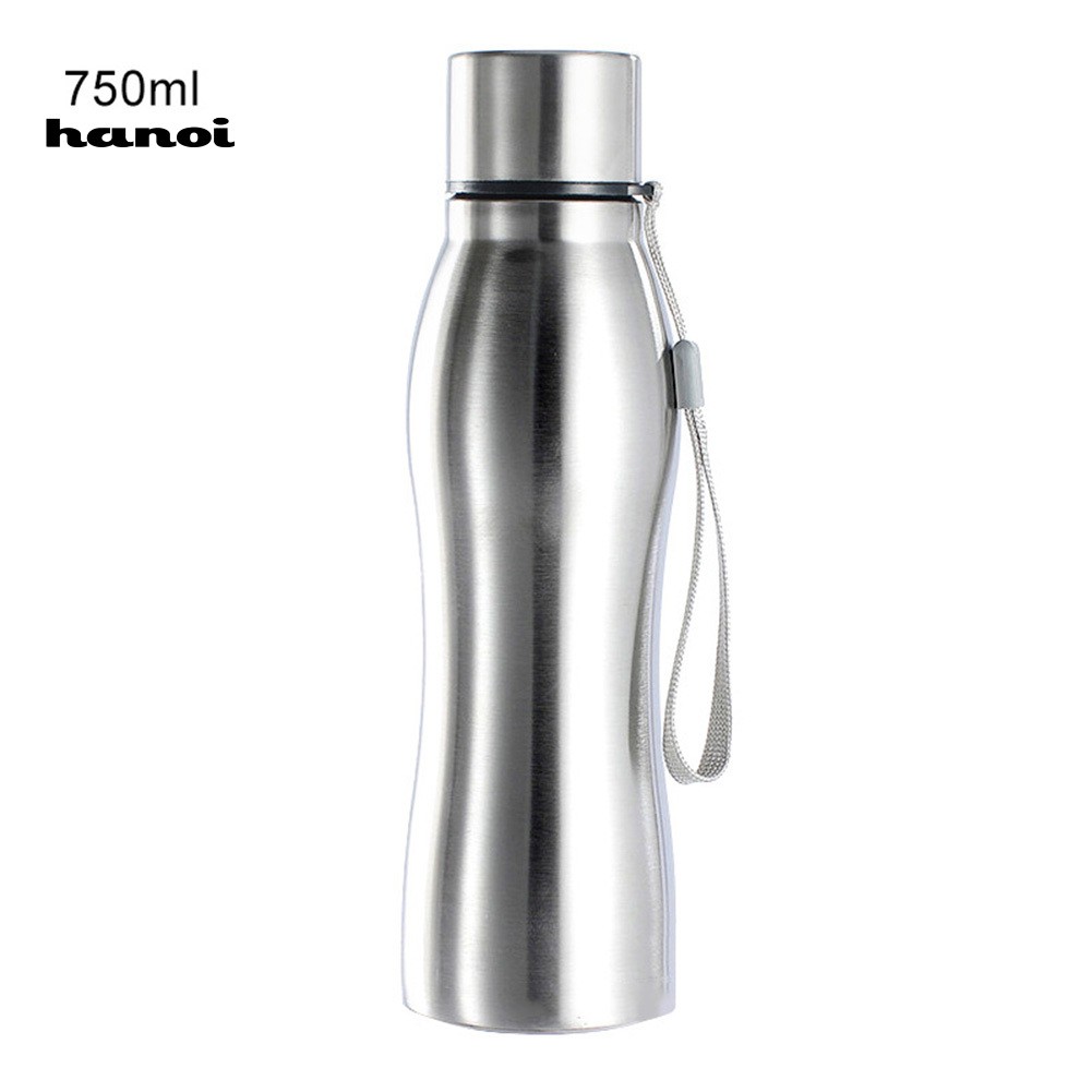 Bình Đựng Nước 750ml Bằng Thép Không Gỉ Thiết Kế Nhỏ Gọn Tiện Dụng