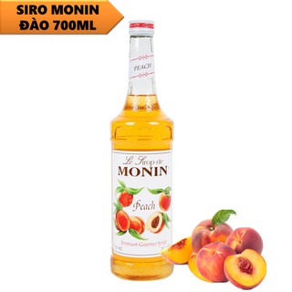 Siro Monin Đào Chai 700ml Pha Trà Đào