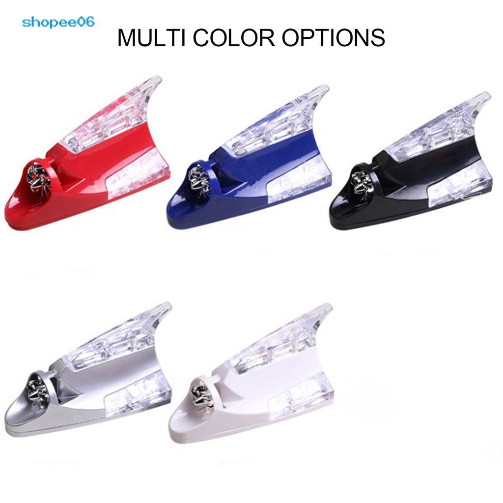 Ăng Ten Hình Vây Cá Mập Gắn Xe Hơi Chống Va Chạm Có Đèn LED