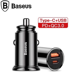 🌟chính hãng🌟củ tẩu ô tô sạc nhanh baseus ccall-as01 tích hợp type-c và usb 2.4a , quick charge 3.0, 30w trên xe hơi