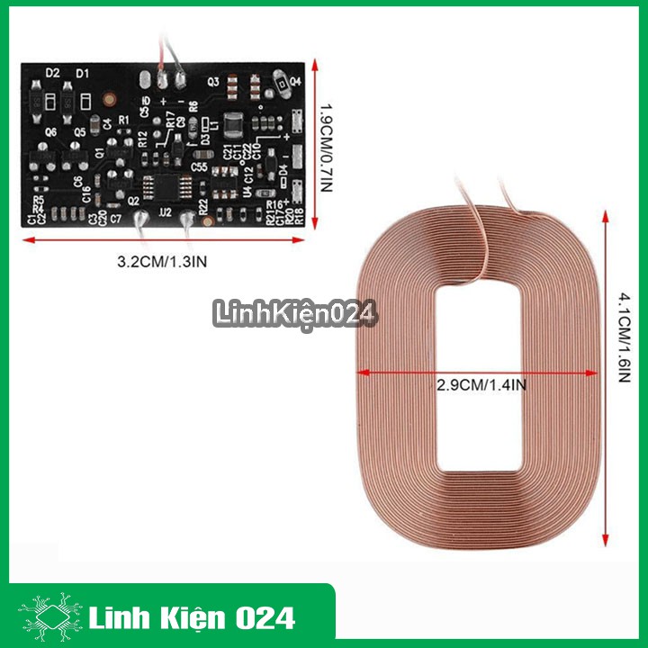 Module sạc không dây PCBA Qi Android/IOS - bộ thu