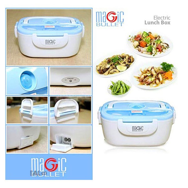 Cạp lồng cơm cắm điện hâm nóng cơm và thức ăn, tiện dụng khi mang đi làm, đi học ruột inox - Hộp cơm điện văn phòng