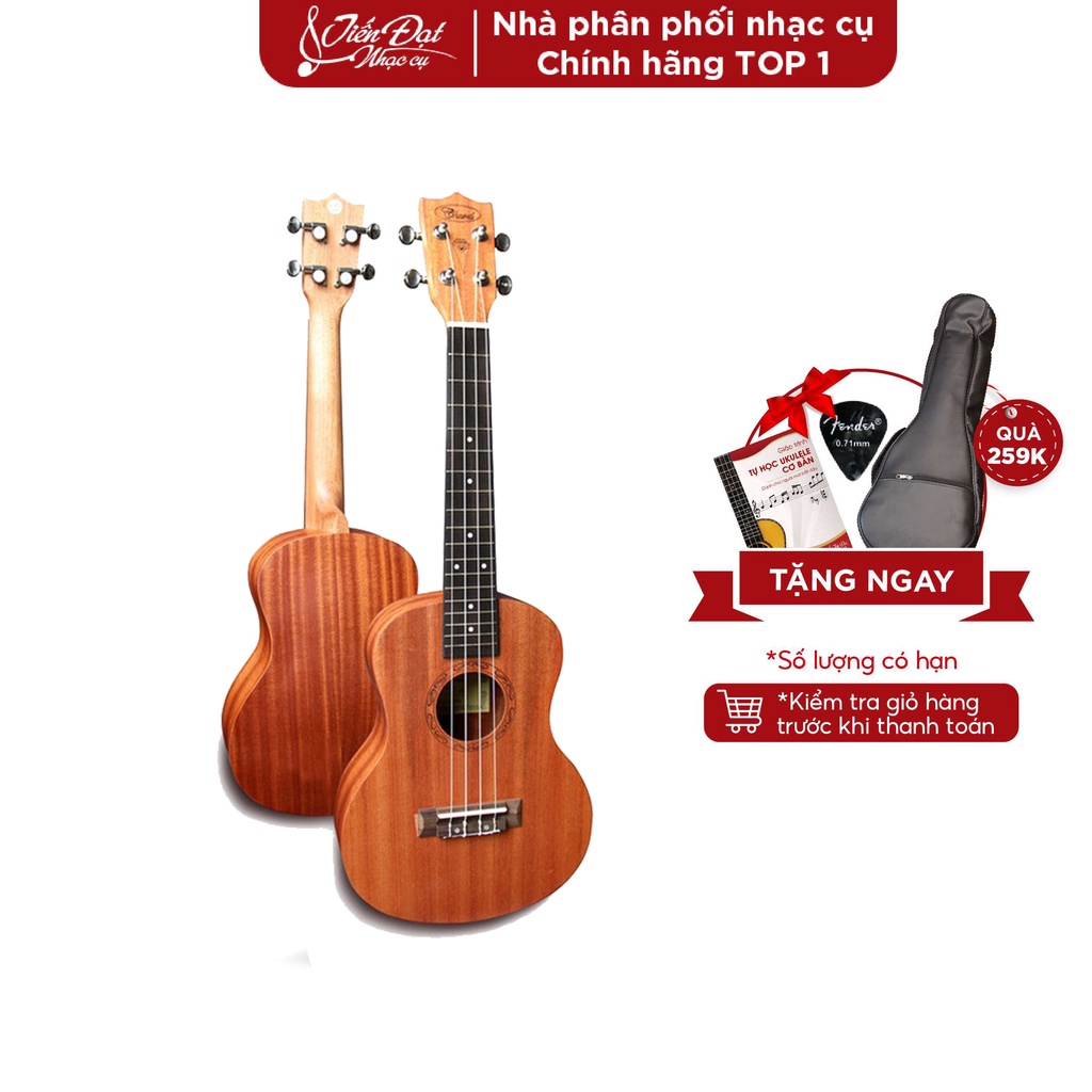 Đàn Ukulele Chard U-26A 26cm - Gỗ Gụ Nguyên Tấm Cao Cấp