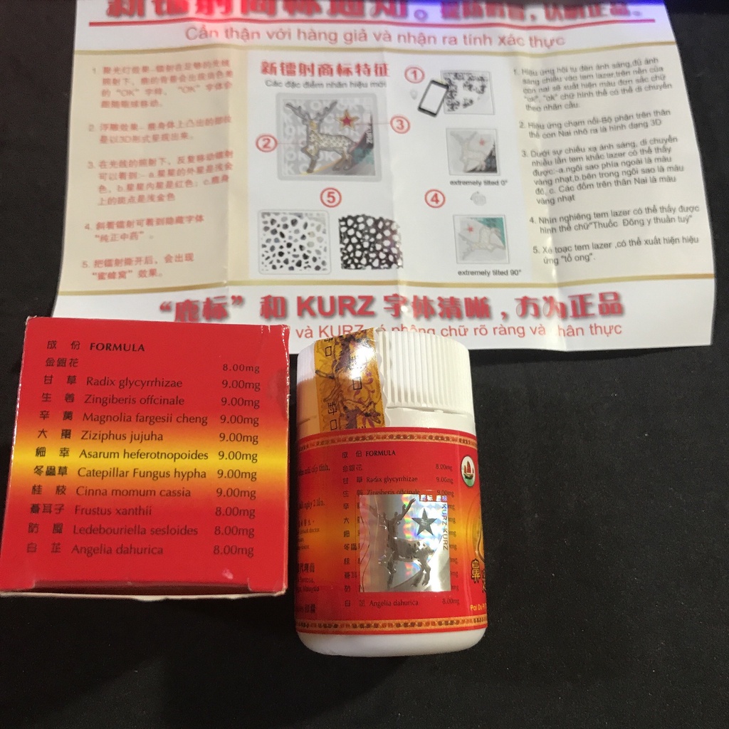 Tỷ Thống Linh Đỏ Tem Nai Nổi xịn loại 1 – Hỗ Trợ Xương Khớp
