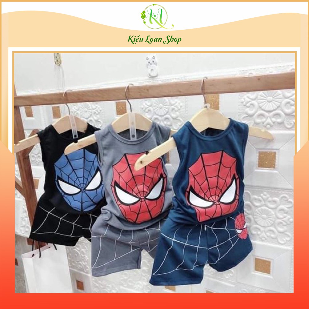 Bộ quần áo ba lỗ siêu nhân 3D cho bé trai 8-19kg