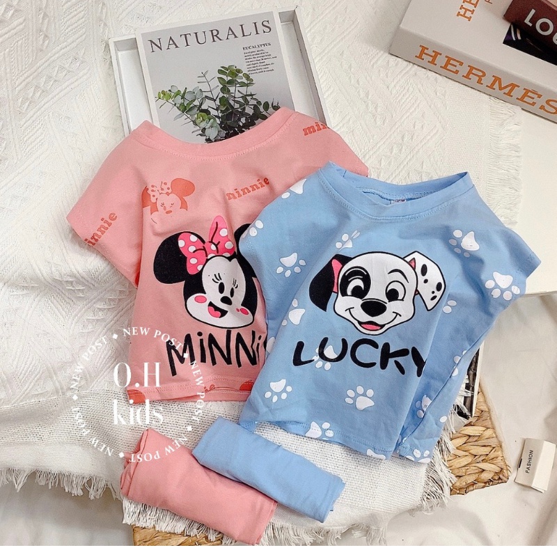 Quần áo trẻ em MATYDO đồ bộ bé trai bé gái bộ cotton hình mickey thời trang trẻ em đáng yêu