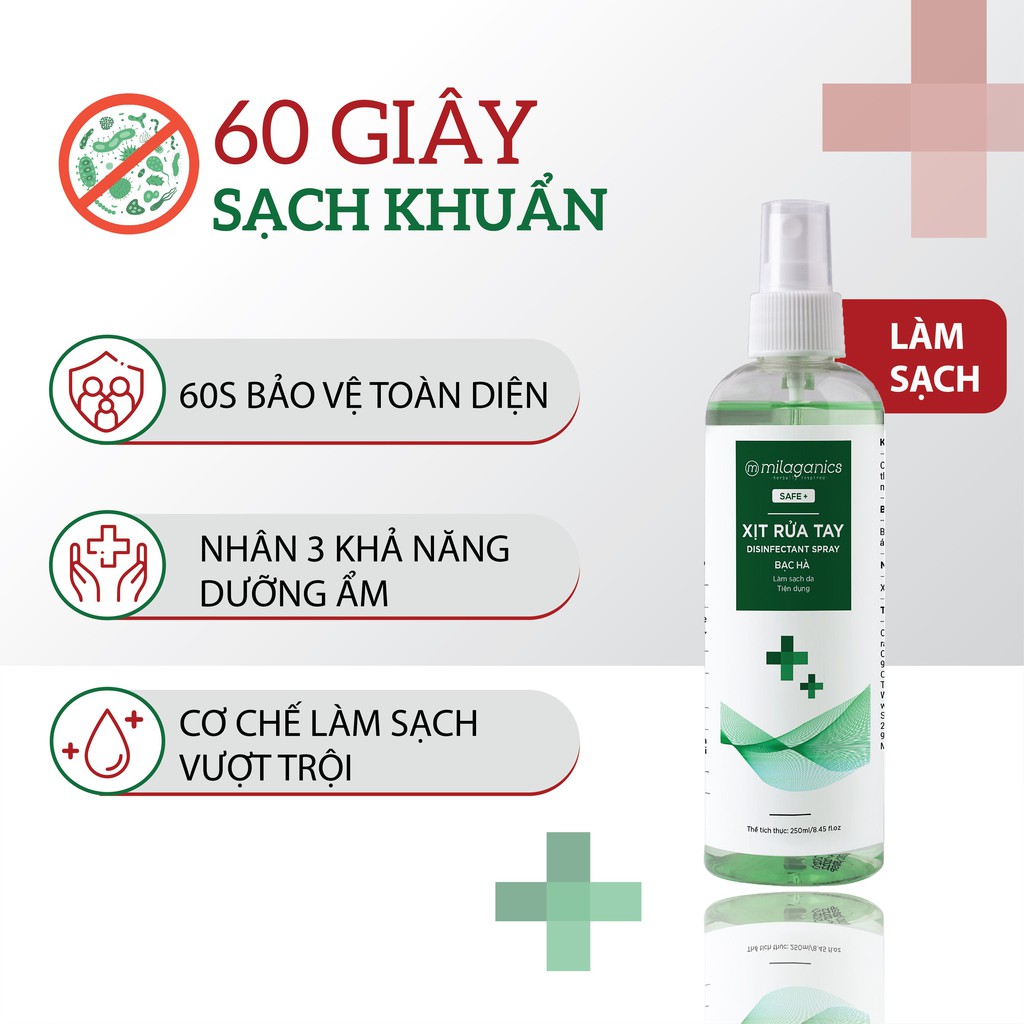 Nước rửa tay khô bạc hà làm sạch vượt trội - ảnh sản phẩm 2