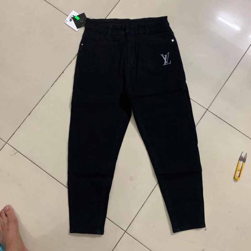quần baggy bigsize quần jean đen bigsize vải co giãn