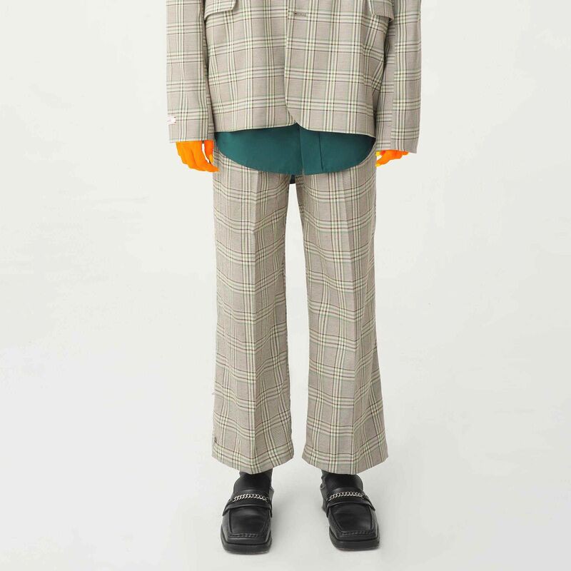 Quần tây AODEC Three Trousers Green Caro