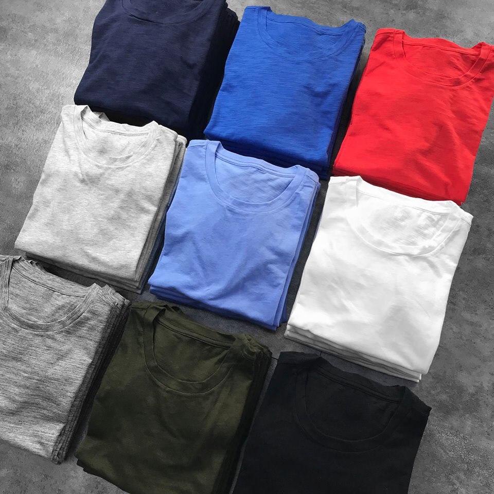 Áo Thun Nam Trơn Chất Liệu Cotton Thoáng Mát , Thấm Hút Tốt - Màu Ngẫu Nhiên VBM01